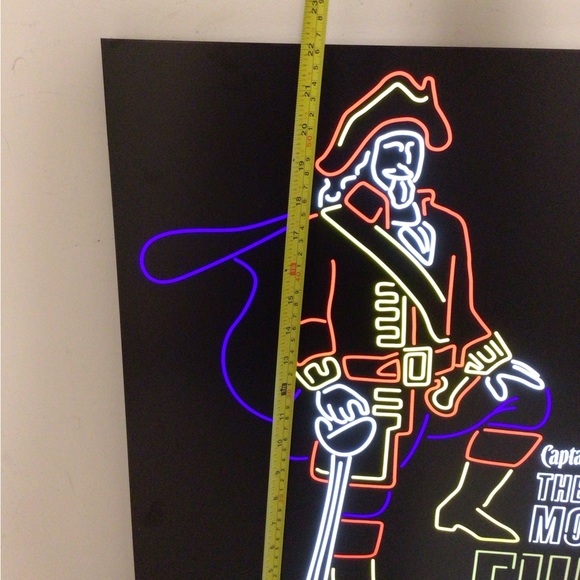 Captain Morgan rum LED Sign wall hanging sign - Picture 4 of 5
